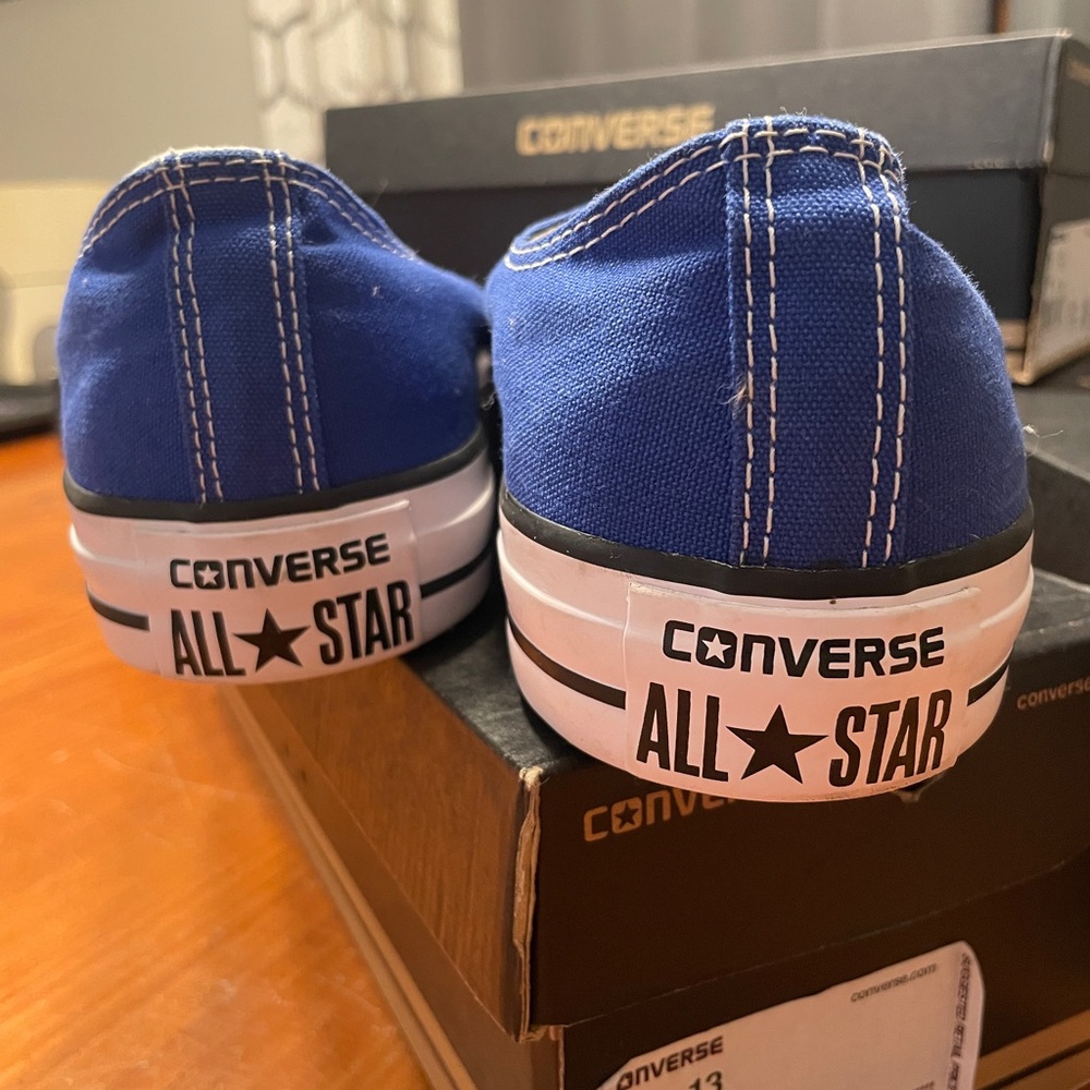 Converse Men's Blue Canvas Sneakers - Picture 4 of 6